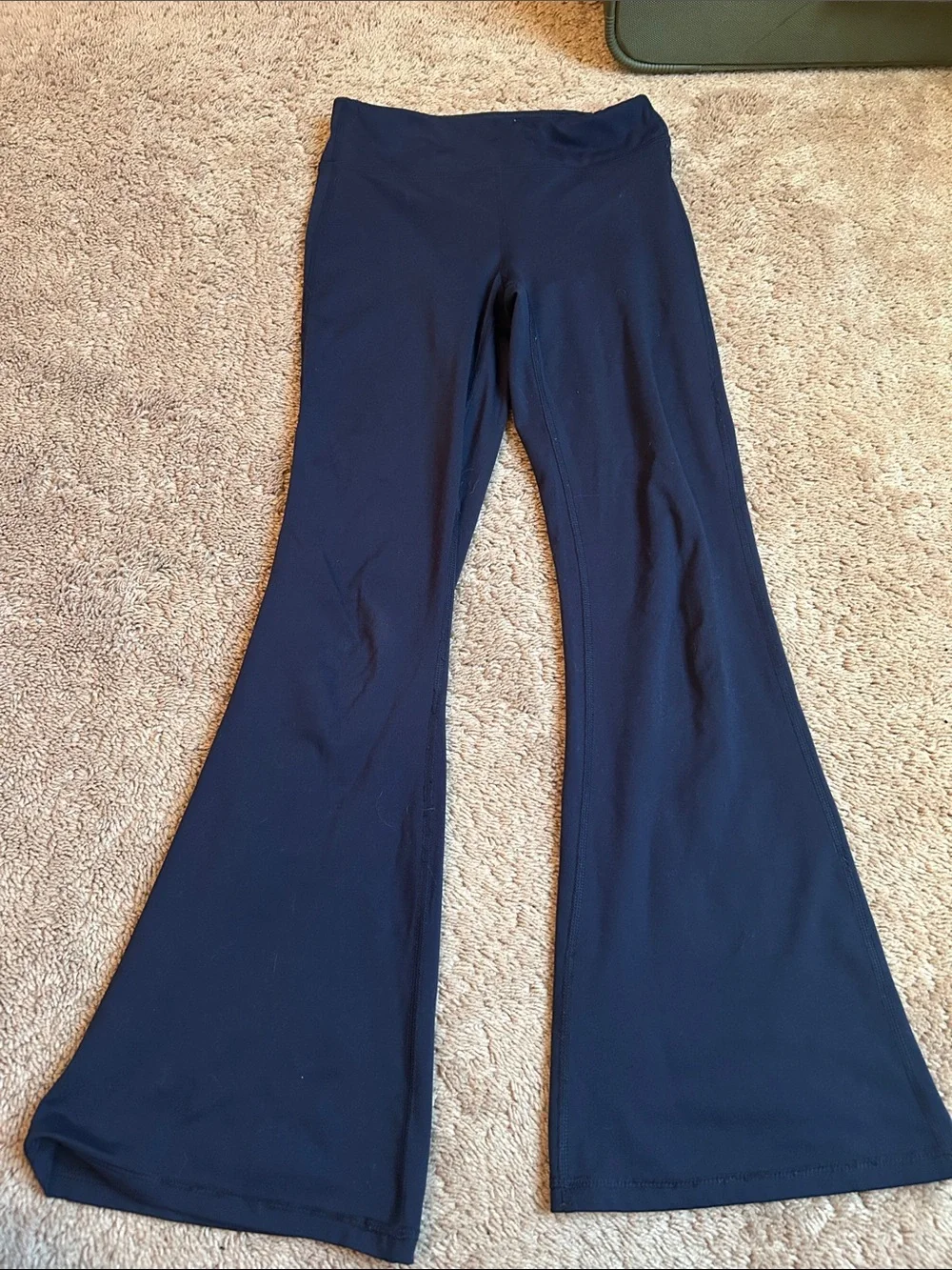 90 Degree By Reflex Girls Navy Blue Flared Leggings